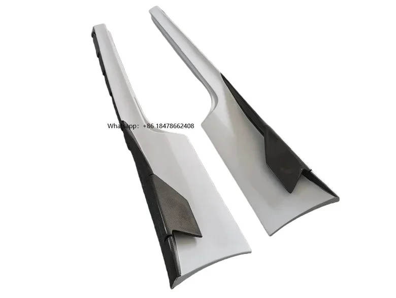 SP Style Semi Carbon Fiber Side Skirt for 458 Italia Spider Modification Extended Body Kit
