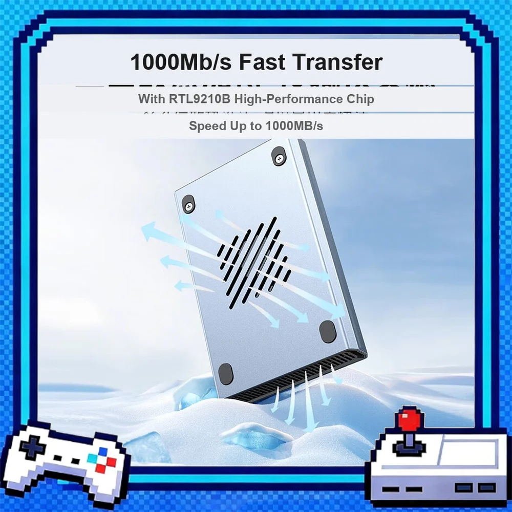 UGREEN CM588 Docking Station Adapter Metal 2.5/3.5 Inch SATA External Hard Drive Enclosure 90619.
