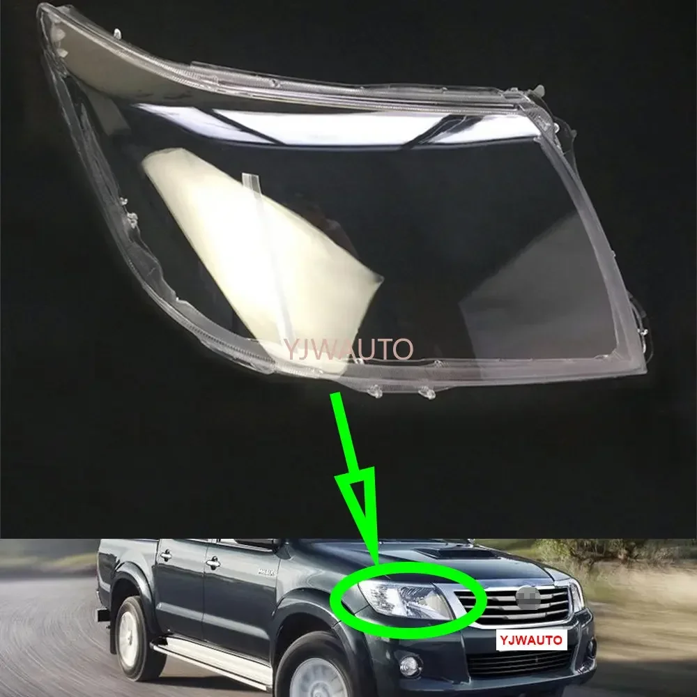 For Toyota Hilux VIGO 2012 2013 2014 Car Headlight Cover Headlamp Lens Replacement Front Lampshade Glass Auto Shell