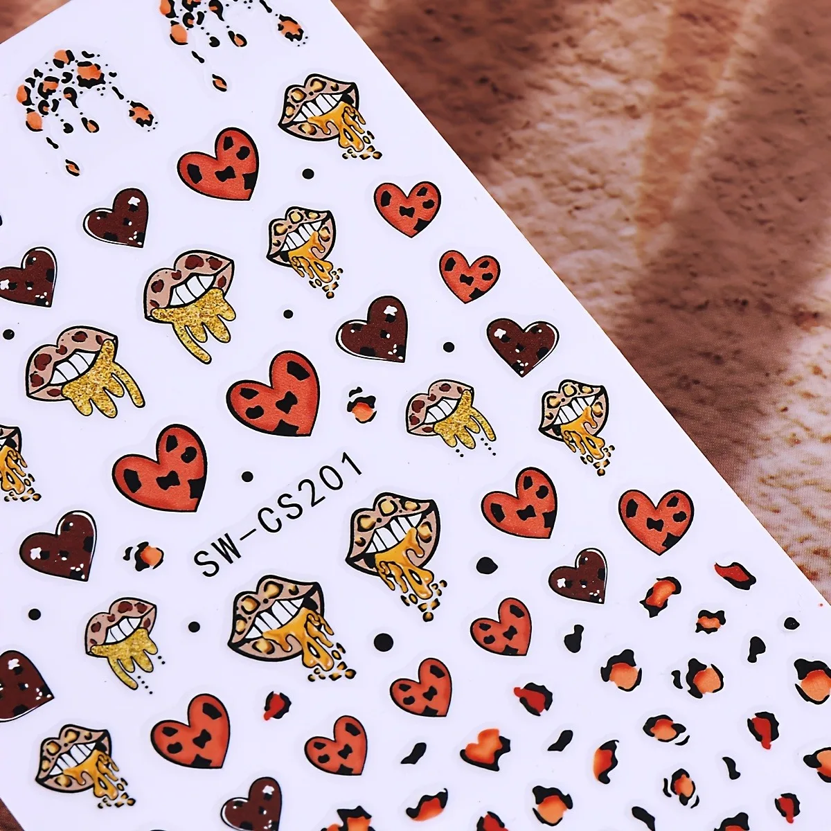 สติ๊กเกอร์ติดเล็บรูปปากวาเลนไทน์ 3 ชิ้น ใช้งานง่ายสำหรับตกแต่งเล็บ DIY ของขวัญ งานปาร์ตี้ และแต่งหน้างานแต่งงาน