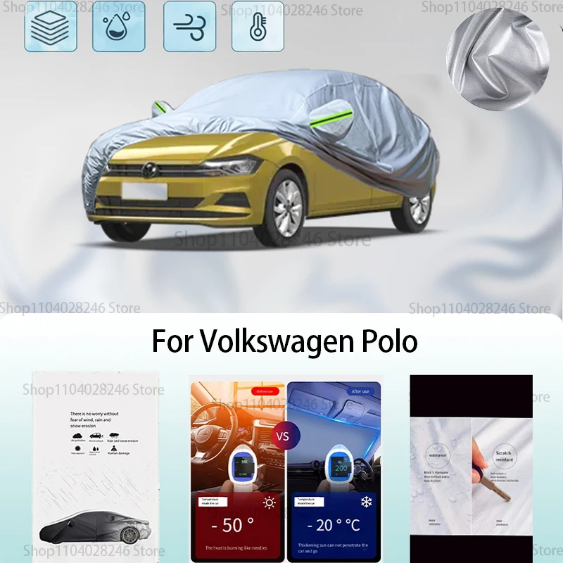 

For Volkswagen Polo Car clothing sun protection snow prevention antifreeze car protective cover auto cover