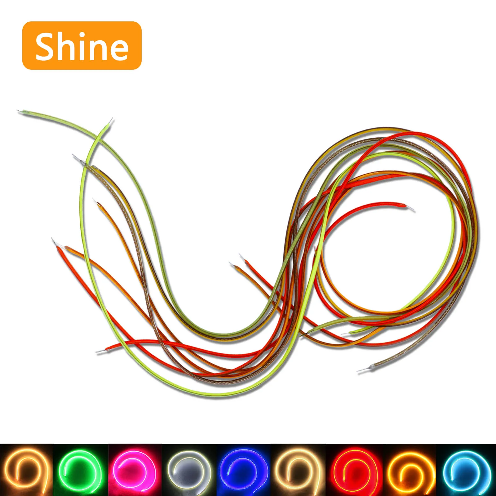 DC3V White LED Flexible Filament 38mm 60mm 80mm 95mm 130mm 145mm 185mm 260mm 300mm 360mm 450mm DIY Diode Accessories Edison Bulb