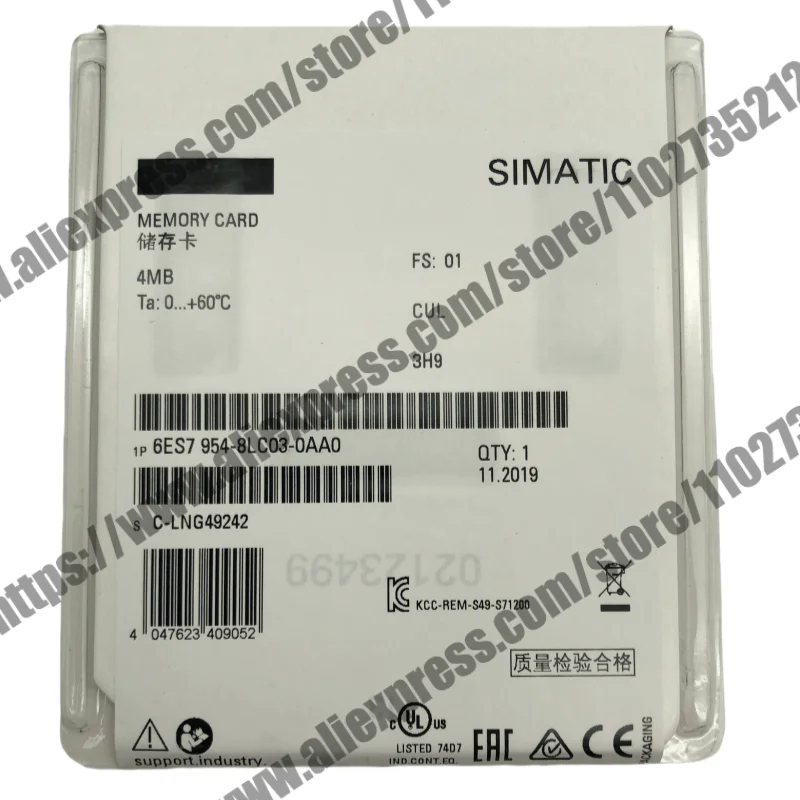 

Brand New Original 6ES7954-8LC03-0AA0 (4MB) 6ES7954-8LE03-0AA0 (12MB)