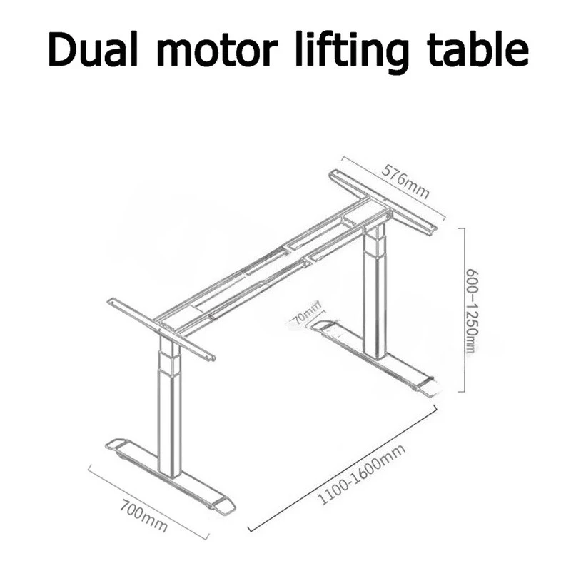 Adjustable Standing Desk Electric Lifting Table Height Adjustable Computer Stand Up Desk Stand Legs Controller Lift Column