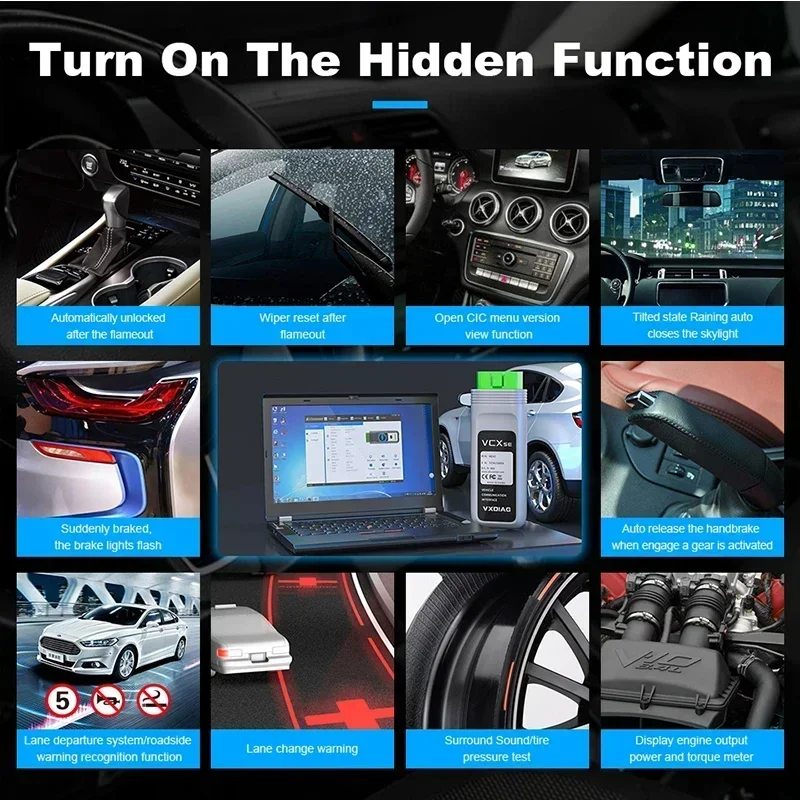 VXDIAG VCX SE 6154 With 500G HDD for VW Audi PK VNCI 6154A NANO VW OBD2 Diagnostic Scanner ECU Coding J2534 Programming Service