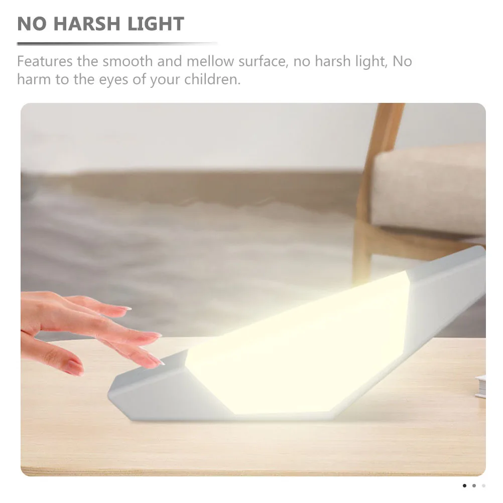 USB ضوء الليل LED الإبداعية متأرجحة شكل ABS المواد إمالة التبديل أباجورة سطح أملس لا ضوء قاسية غرفة نوم الحضانة