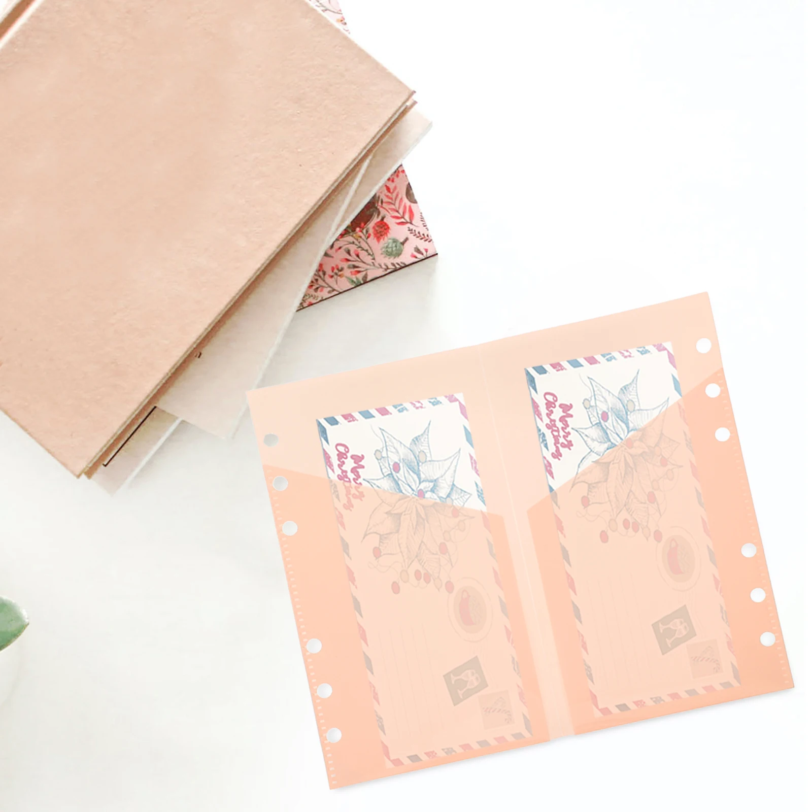 

5 Pcs Binder Budgeting Supplies Inserts with Pockets Loose Leaf for Book Supply