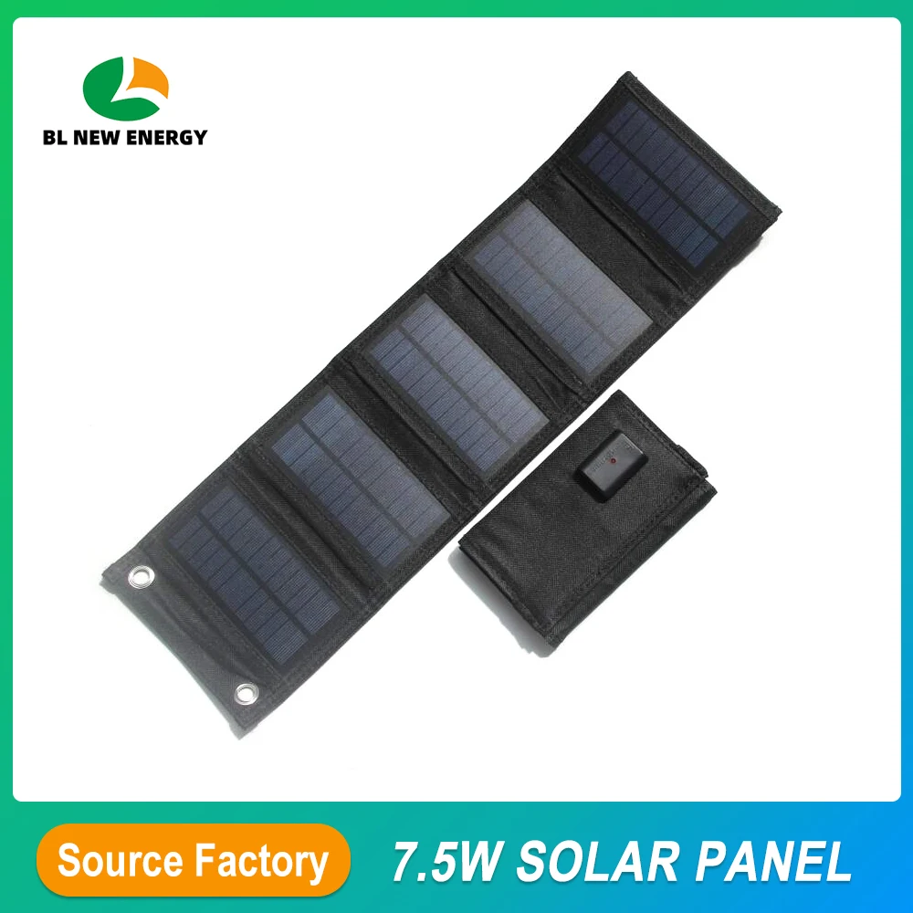 

Foldable Solar Panel USB Charger for Outdoor Camping Emergency Mobile Phone Tablet Backup Power Bank Fast Charging