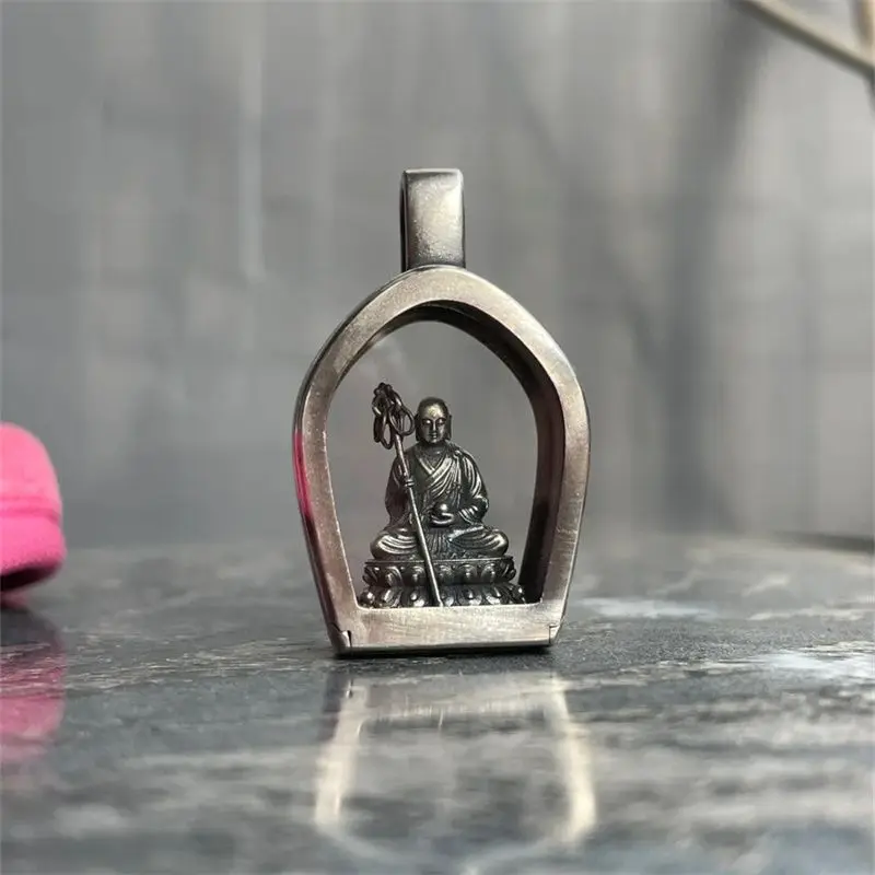 Gawu Box Tibetan King Bodhisattva Pendant Buddha Necklace Buddha Statue Retro Benmingnian Guardian Buddha Pendant Accessories