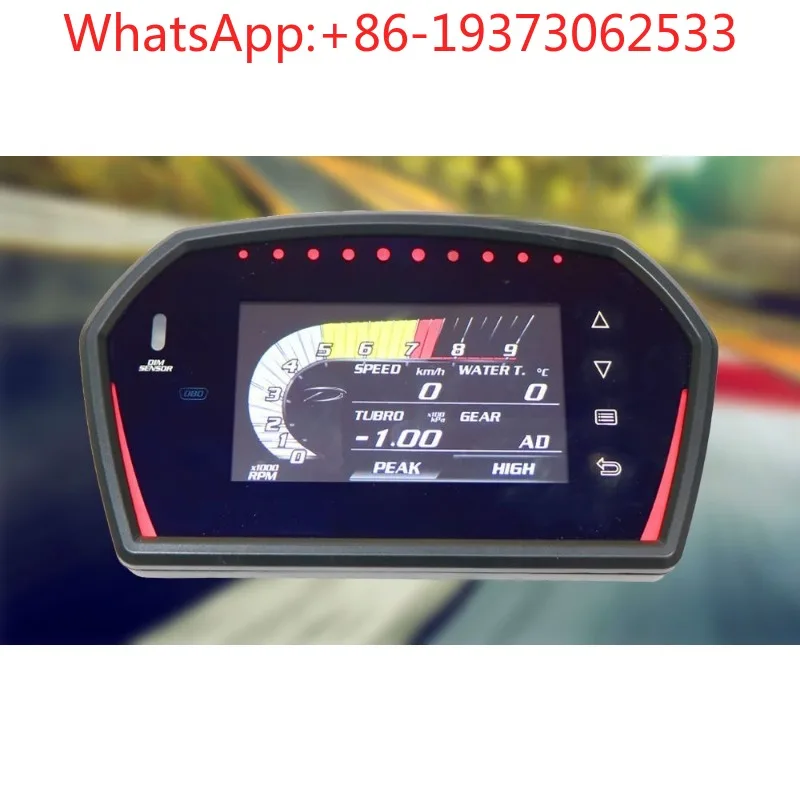 Automobile Modification Multi-functional Meter Speed Turbine Water Temperature Oil Temperature Oil Pressure Speedometer
