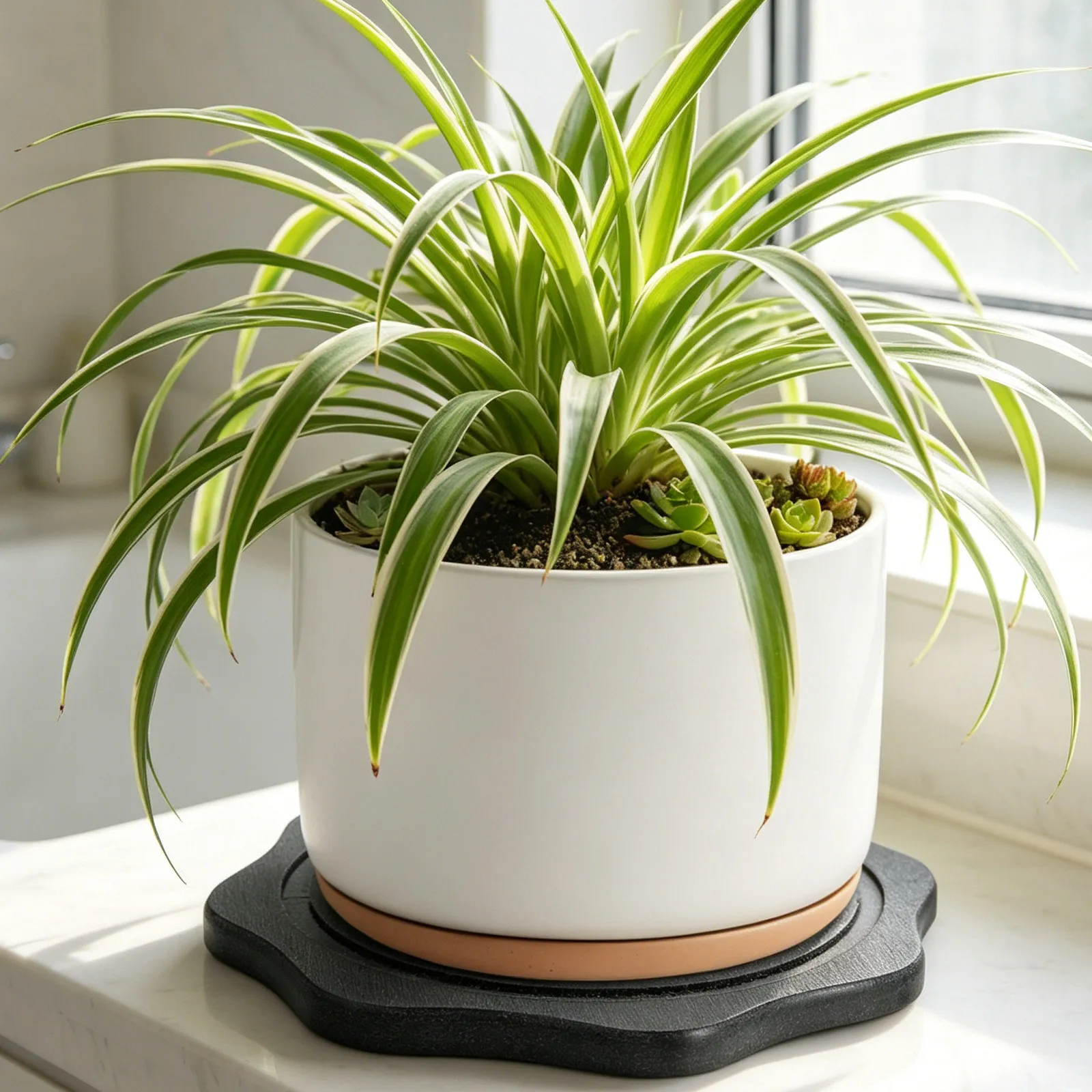 2Pcs Diatomaceous Earth Plant Saucer Minimalist Indoor Pot Tray Water Absorbing Drainage Plate Anti-Root Rot Flower Pot Drip