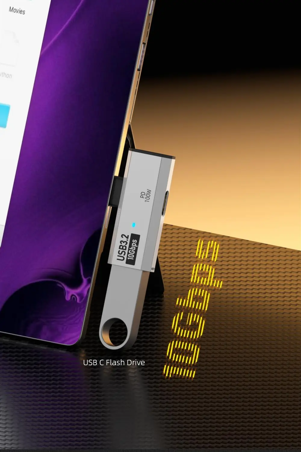 Двойной адаптер для наушников USB C с портом для зарядки 100 Вт, разветвитель USB типа C 2-в-1 для Rog Ally, Steam Deck, Quest 2, iPad