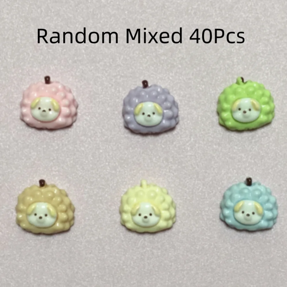 

Kawaii Mixed 40Pcs Pink Durian Puppy Nail Art Charm Diy Scrapbooks Crafts Accessories Junk Phone Earphone Case Computer Ornament