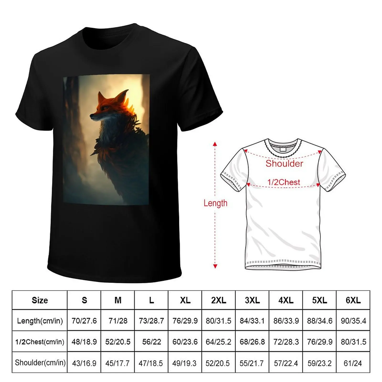 Fox Rising T-Shirt man t shirts cotton T-Shirt