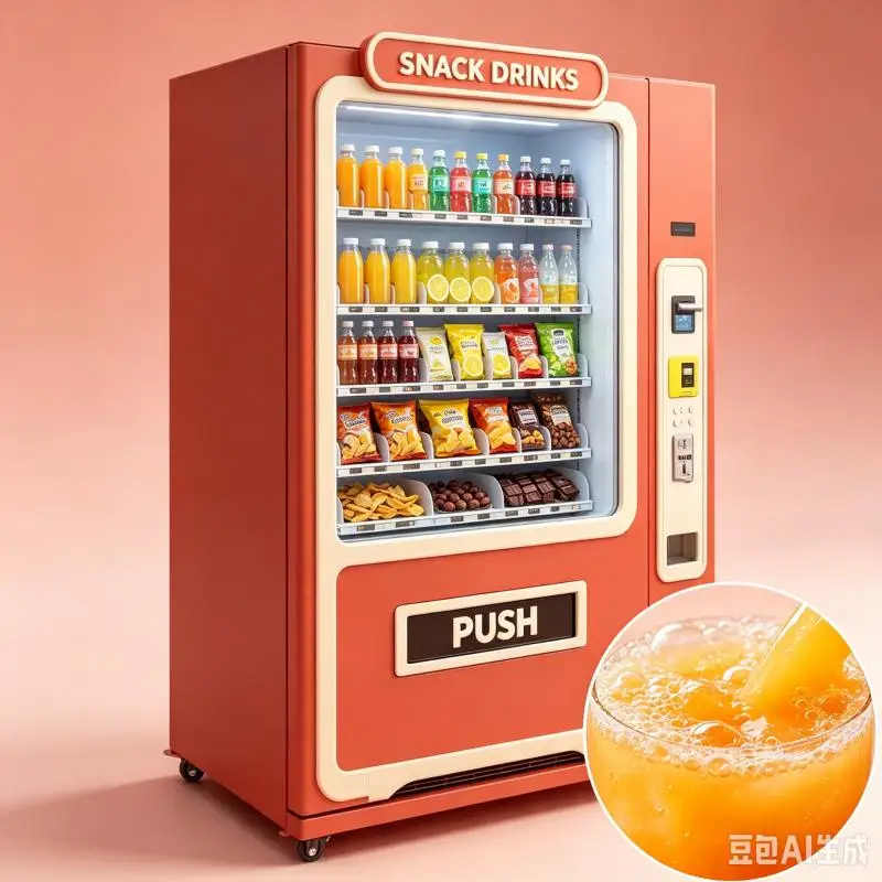 Customize Smart Refrigerated 0-10℃ Cold Beverages Snacks and Drinks AI Vending Machine with Camera and Payment System Brands