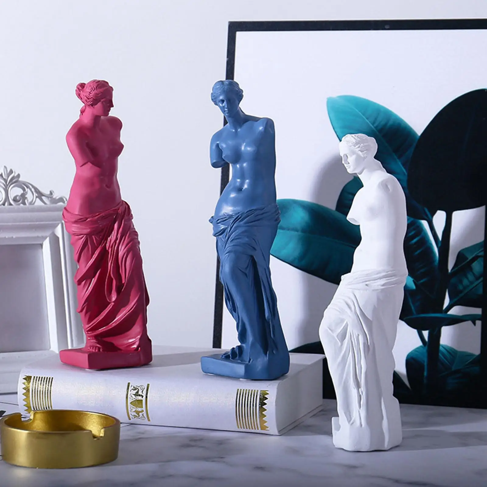 Greek Mythology Goddess Statues Home Decor Modern Style Decorative Ornaments for Living Room, Bedroom, Office Desktop, Cabinet