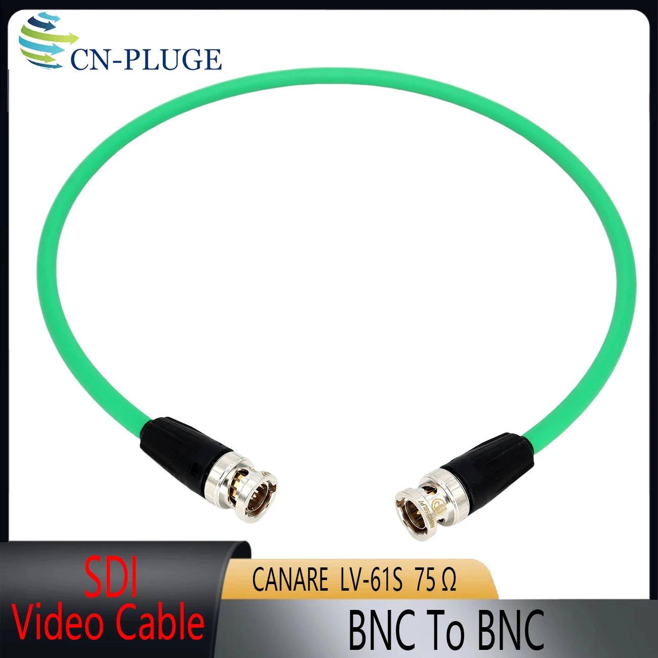 Blue red black green Canare LV-61S 75ohm camera video signal SDI transmission line BNC plug to  BNC plug  Camera SDI  cable