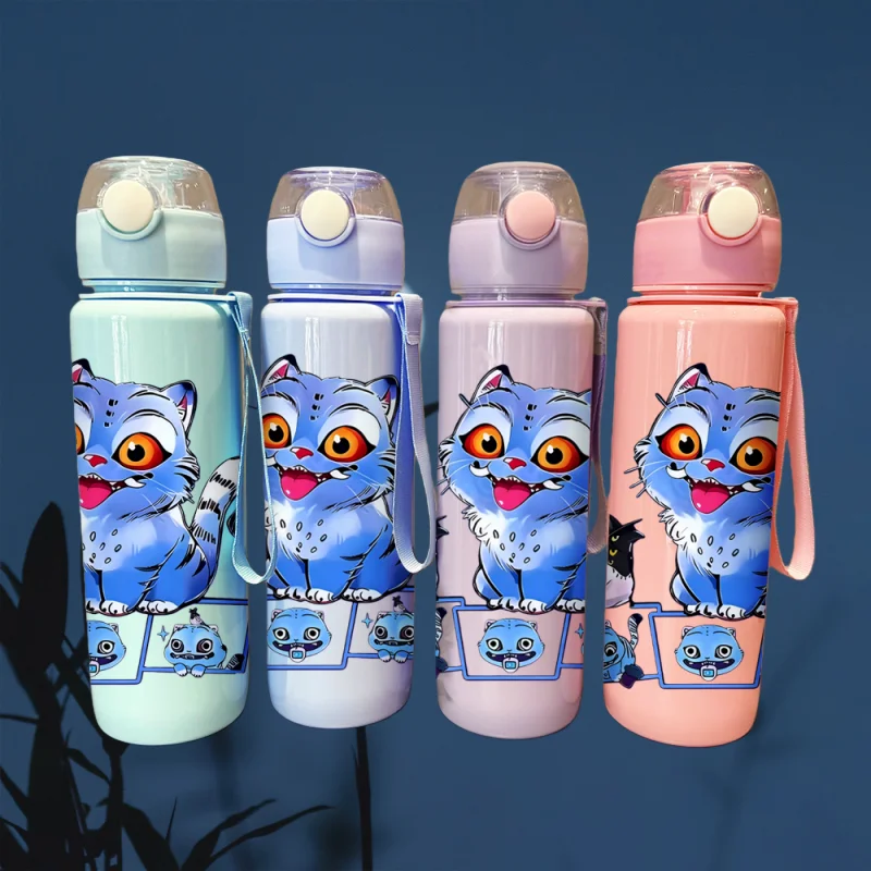 

Чашка для воды с 3D принтом «Охотник на демонов» Kpop, чашка для воды с мультяшным котом-KPop, 700 мл, соломенная чашка, охотники на демонов, рыбий напиток, чашка для воды, герметичная