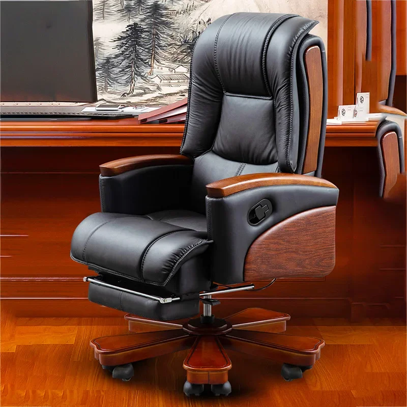 Furniture Luxury Computer Desk Office Chair Office Desk Meeting Chairs Height Adjustable Recliner Footrest Sillas De Oficina