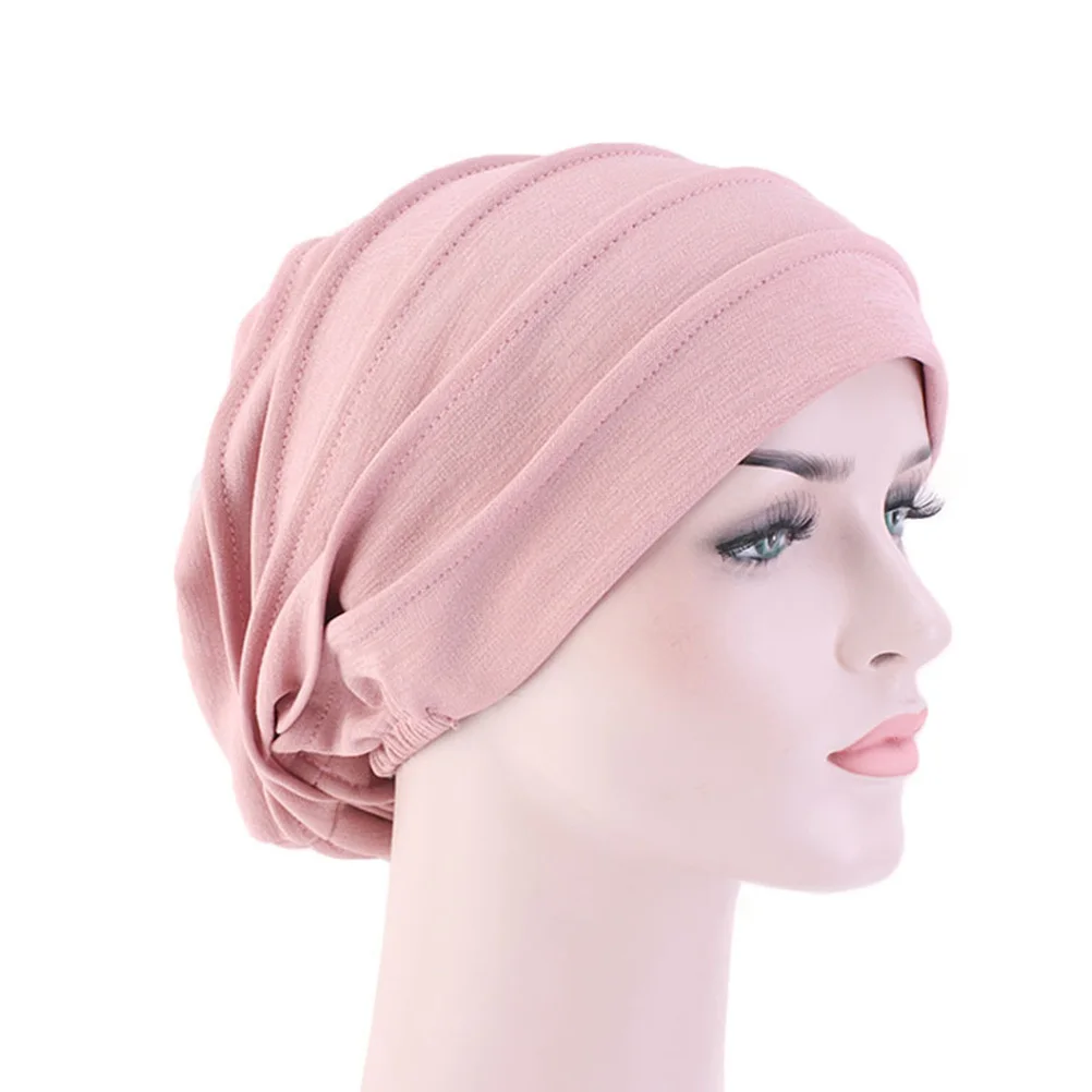 

Cotton Chemotherapy Hat For Women Stretchy Sleeping Turban Headwrap Soft Comfortable Bedtime Hair Protection