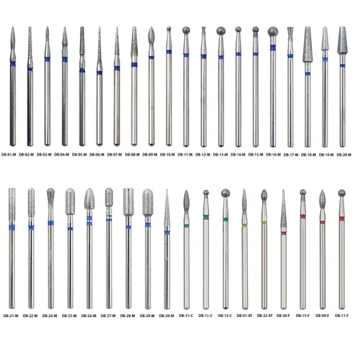 Imagen 2 del producto Juego de brocas para uñas, fresa de diamante, accesorio de manicura, máquina eléctrica de pedicura, cepillo para uñas, herramientas de rebabas, 10 Uds.
