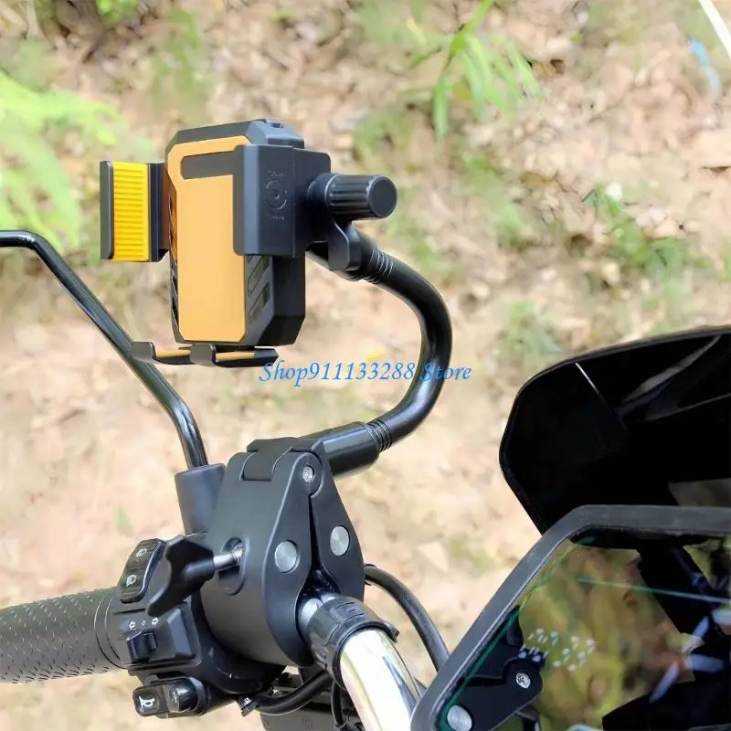 G88D Gooseneck Clamp Bracket Universal for Cellphone Tablet Exercise Bike Phone Mount