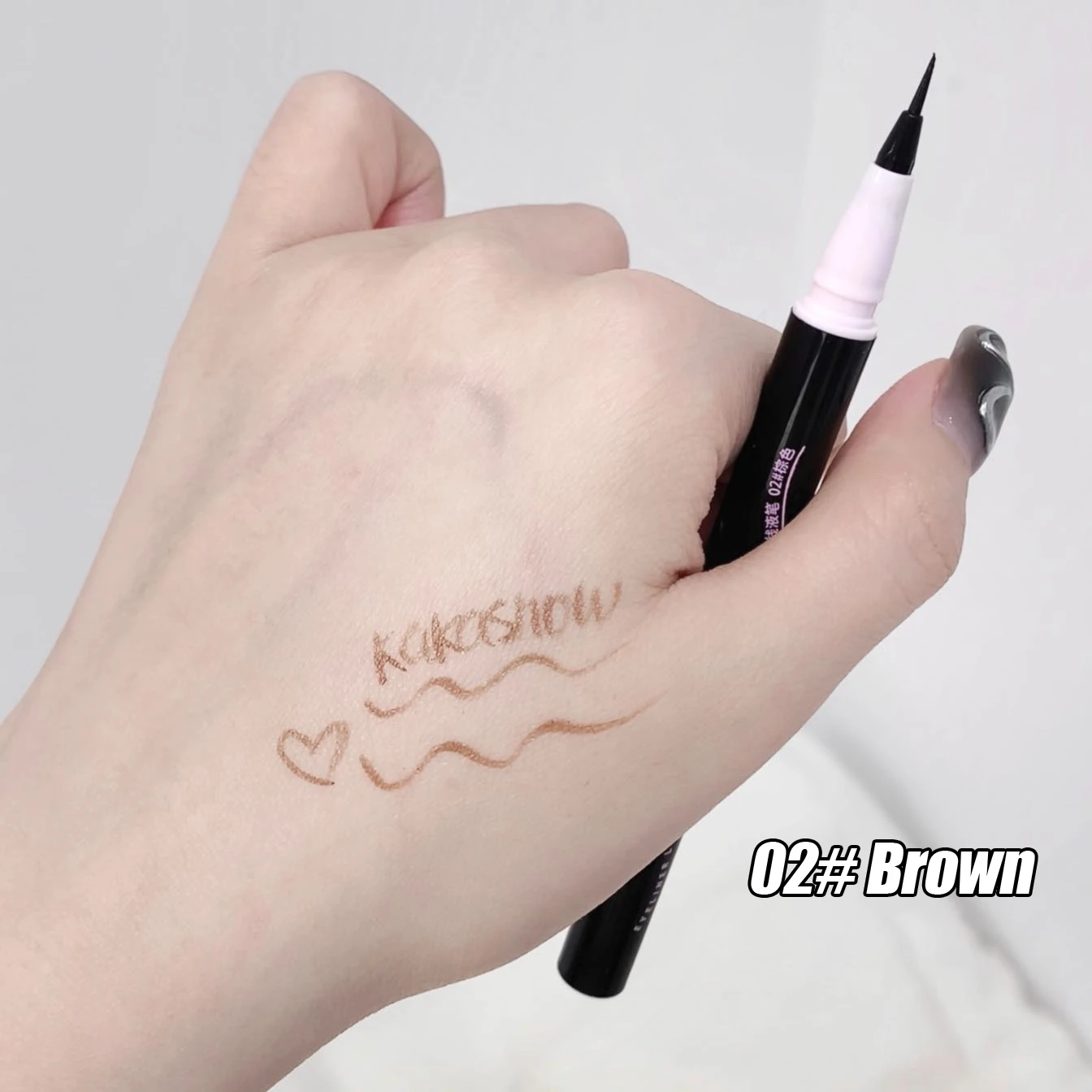 0.05mm Eyeliner Liquid Pen Matte Smooth Quick Dry Waterproof Ultra-thin Eyeliner Lower Eyelash Pen Non Smudging Korean Makeup