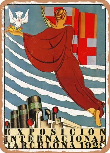 METAL SIGN - 1929 International Exhibition B Vintage Ad sign