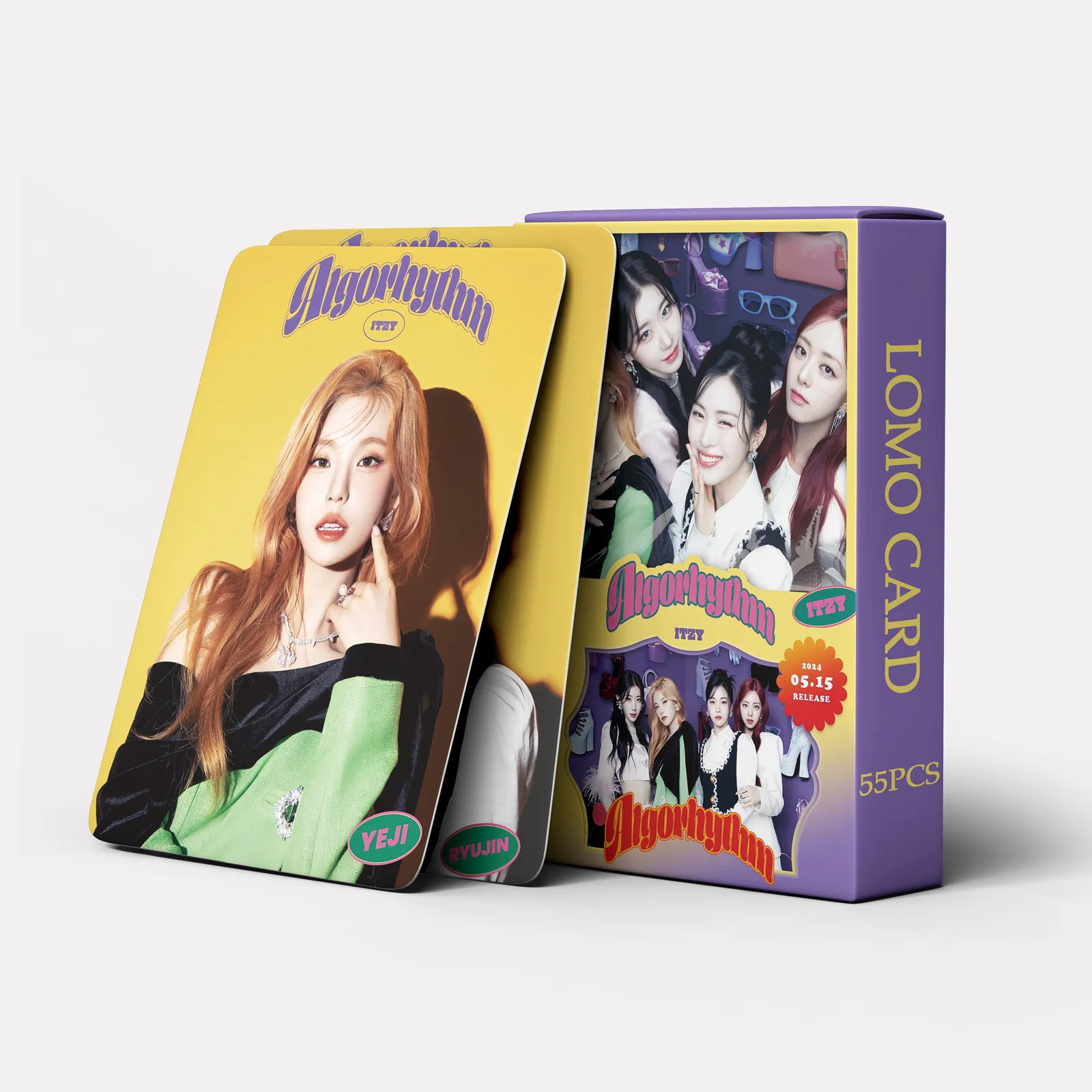 Kpop Idol Druo CardsITZY Photocards, Alajuster ythm Postcard, Fit for GérCollection, 55Pcs Set