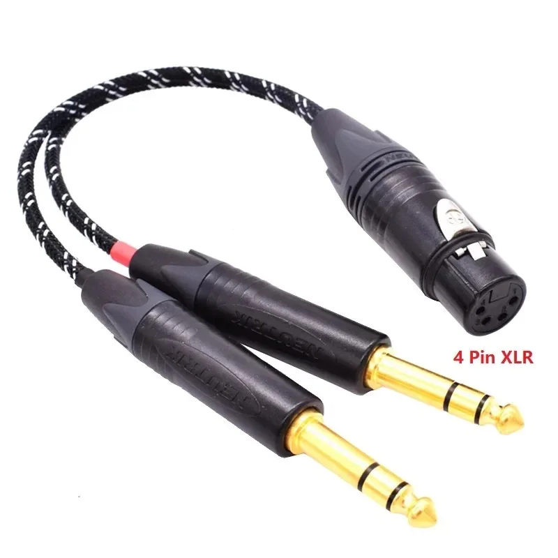 Brooklyn dac Brooklyn dual 6.35/6.5 to 4.4 XLR female mm headphone balance adapter 2.5