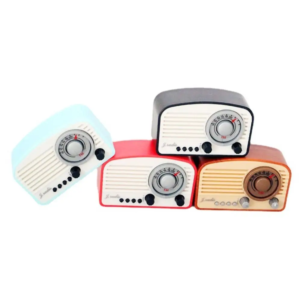 Funny Plastic Simulation Radio Model Mini 1:12 Radio Miniatures Retro Dollhouse Accessories Toys Gift