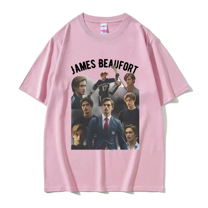 2026 Summe Maxton Hall James Beaufort Graphic Print T Shirt Men Fashion Retro Short Sleeve 100% Pure Cotton Printed T-shirt