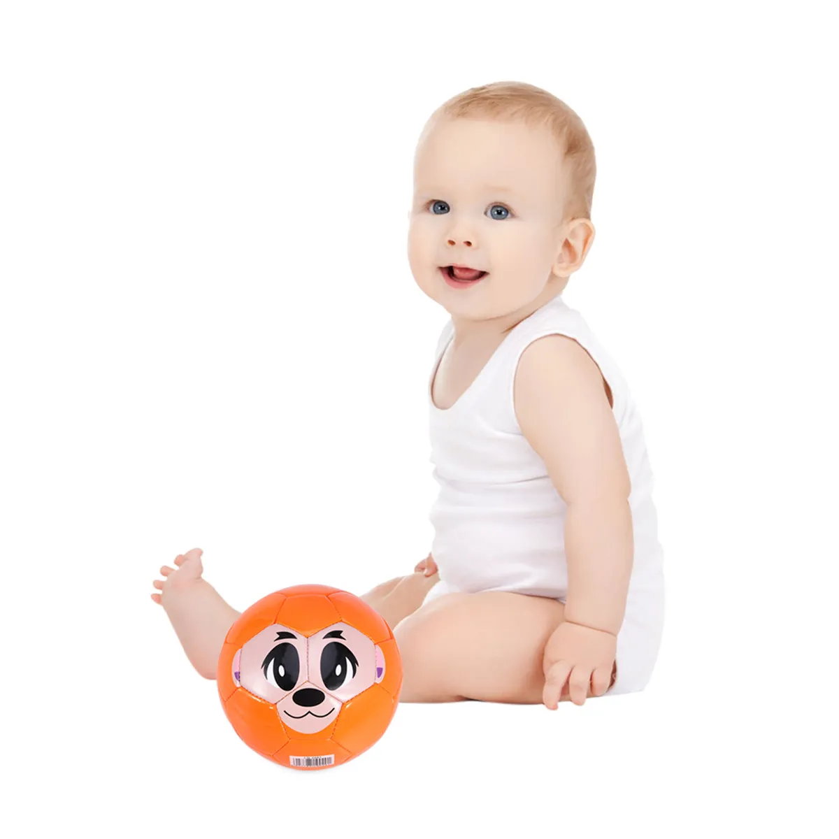 

1pc Kids Football Pvc Ball Outdoor Indoor Play Bright Pvc Football Monkey Pattern Children Soccer Ball For Exercise
