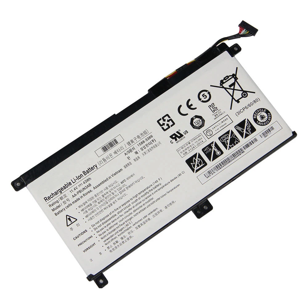 Imagem -03 - Original Genuíno Aa-pbun3ab 11.4v 43wh Bateria do Portátil para Samsung Np740u5l-y02us Np740u3m Np730qaa Np300e5k-u03 Novo