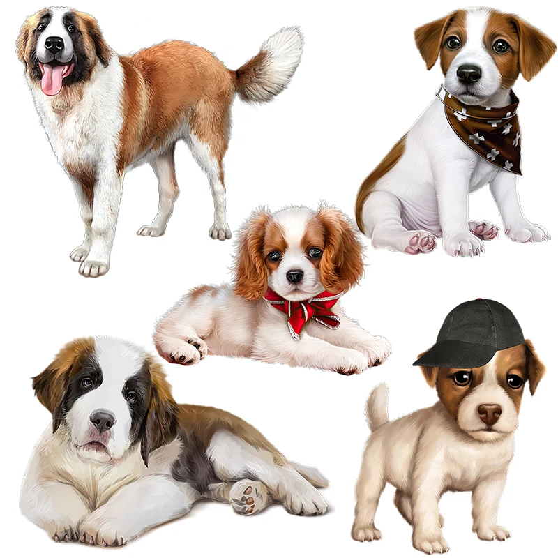 Three Ratels QD126 Watercolor hand painted Jack Russell Terrier Cute dog wall sticker room decorative toilet Decal