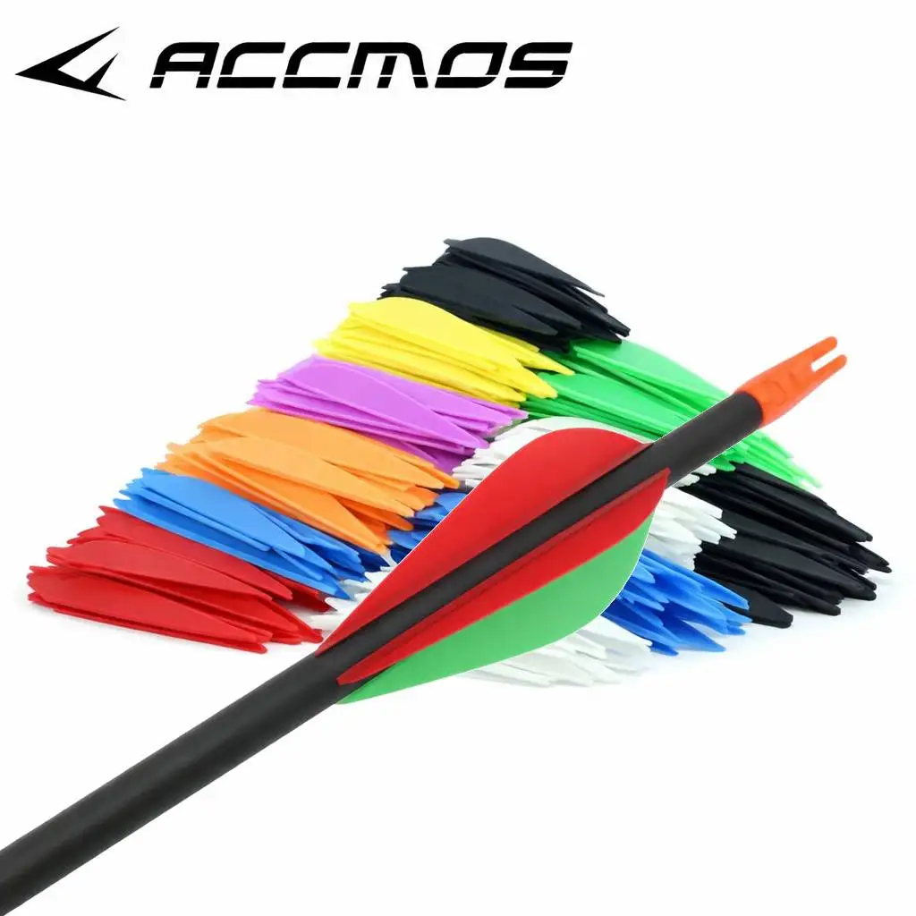 

36 шт. 2/2,5/3/4/5-дюймовые оперения для стрел, резиновые лопатки в форме капли для стрельбы из лука, охоты, DIY-аксессуары