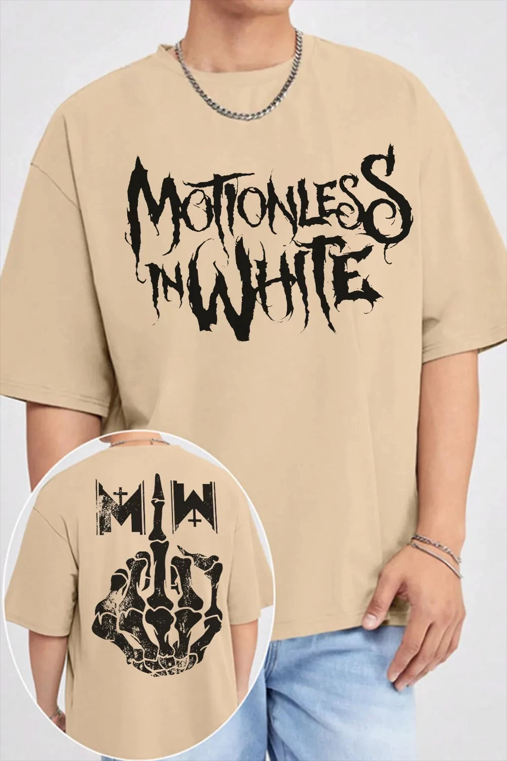 2026 Motionless in White Band Graphic TShirt Mens Womens Cotton Tee Summer Casual Short Sleeve Round Neck Clothing Loose Unisex
