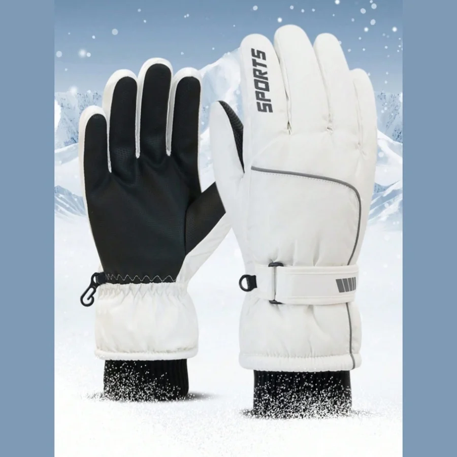 Winter-Skihandschuhe für Männer und Frauen; Outdoor-Sporthandschuhe mit elektrischer Heizung, warm, winddicht und spritzwassergeschützt, mit Touch