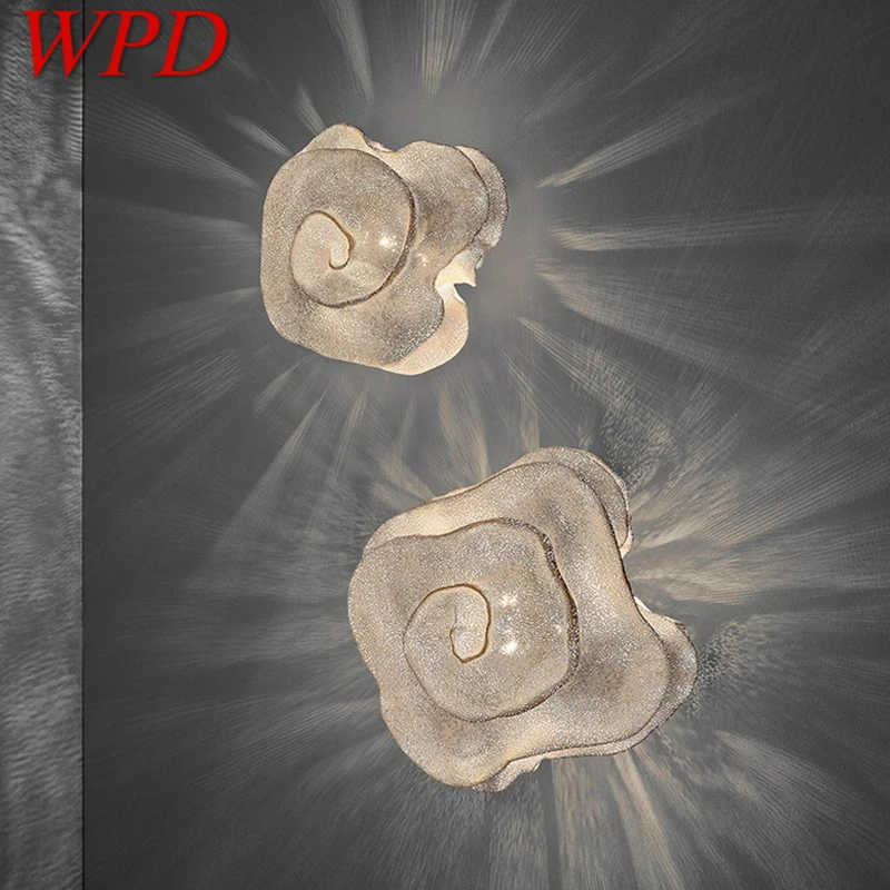 

Contemporary Wall Lamp Fashionable Art Living Room Bedroom Creative Tulip Flowers LED Decoration Light