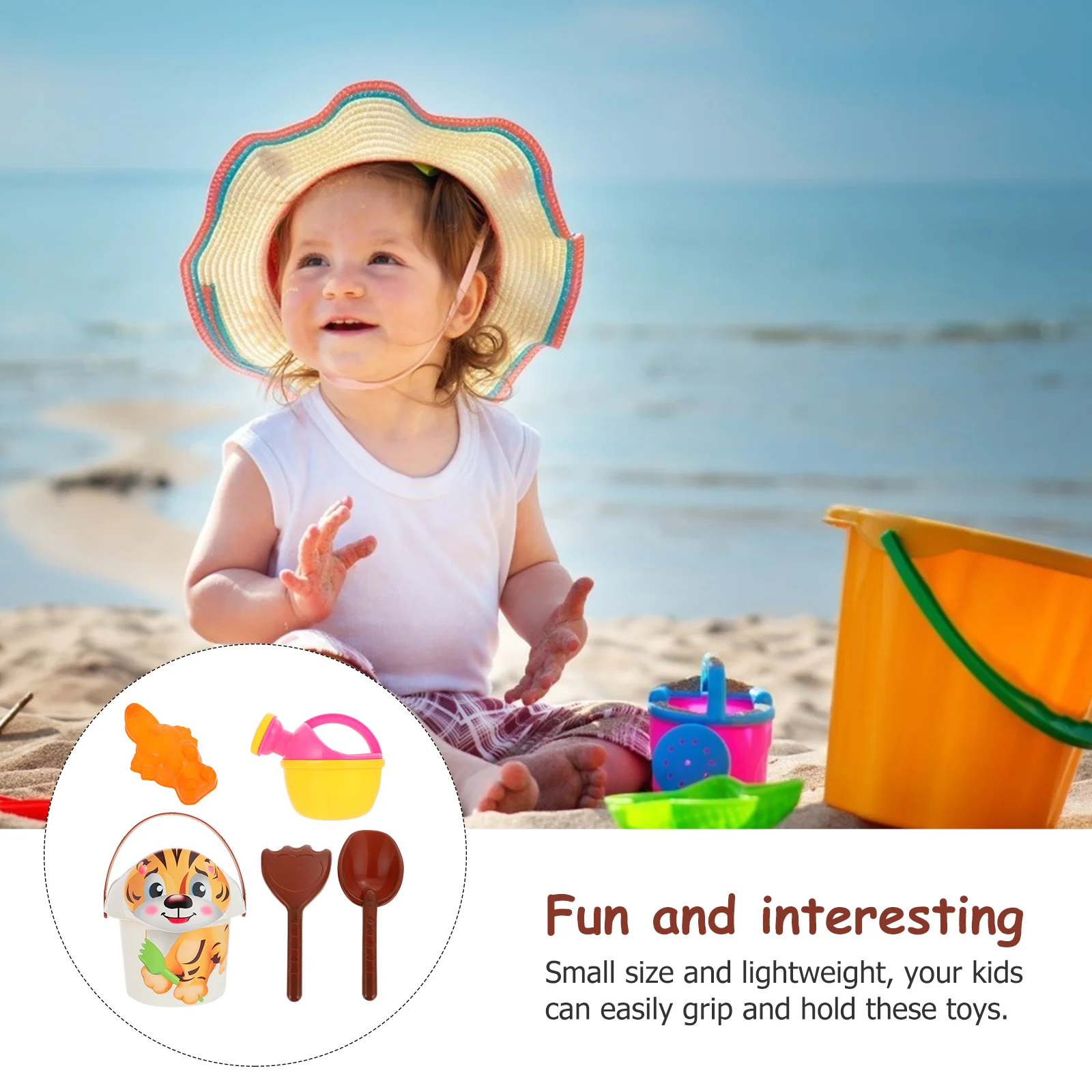 Jouet de plage résistant aux hautes températures, jouets pour enfants, Kit d'outils de seau en plastique