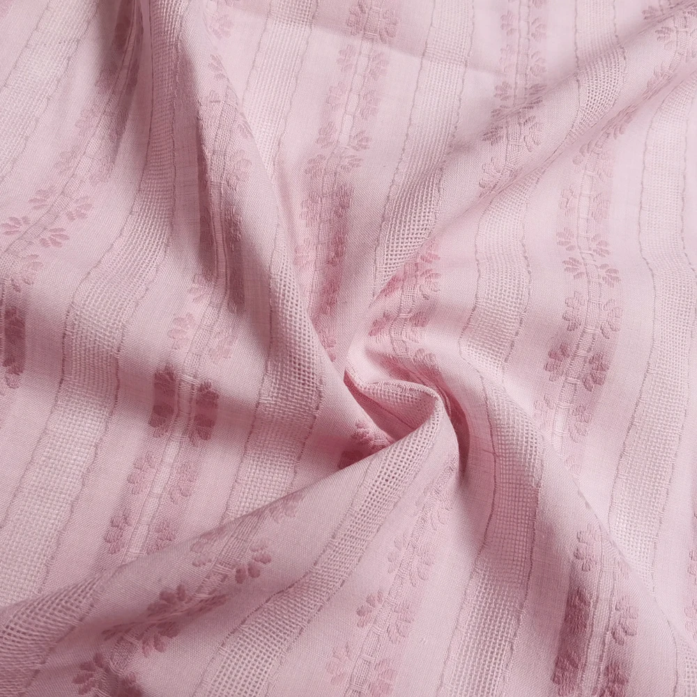 1 Meter x 1,4 Meter Blumen-Jacquard-Baumwollgaze-Stoff für Hemden im Sommer – Detail 21