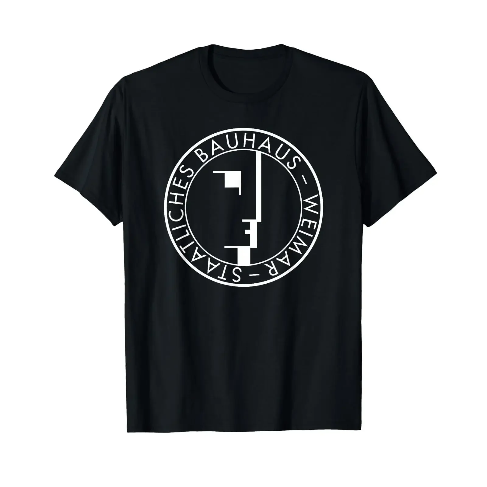 Bauhaus Logo from 1919 100 Years Design School T Shirt vintage Washed Comfortable Stretched fashion Top For Everyday Wear