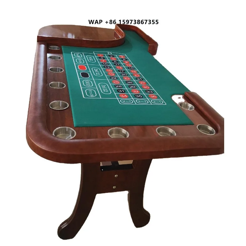 84 Inch Deluxe Casino Style Roulette Poker Table