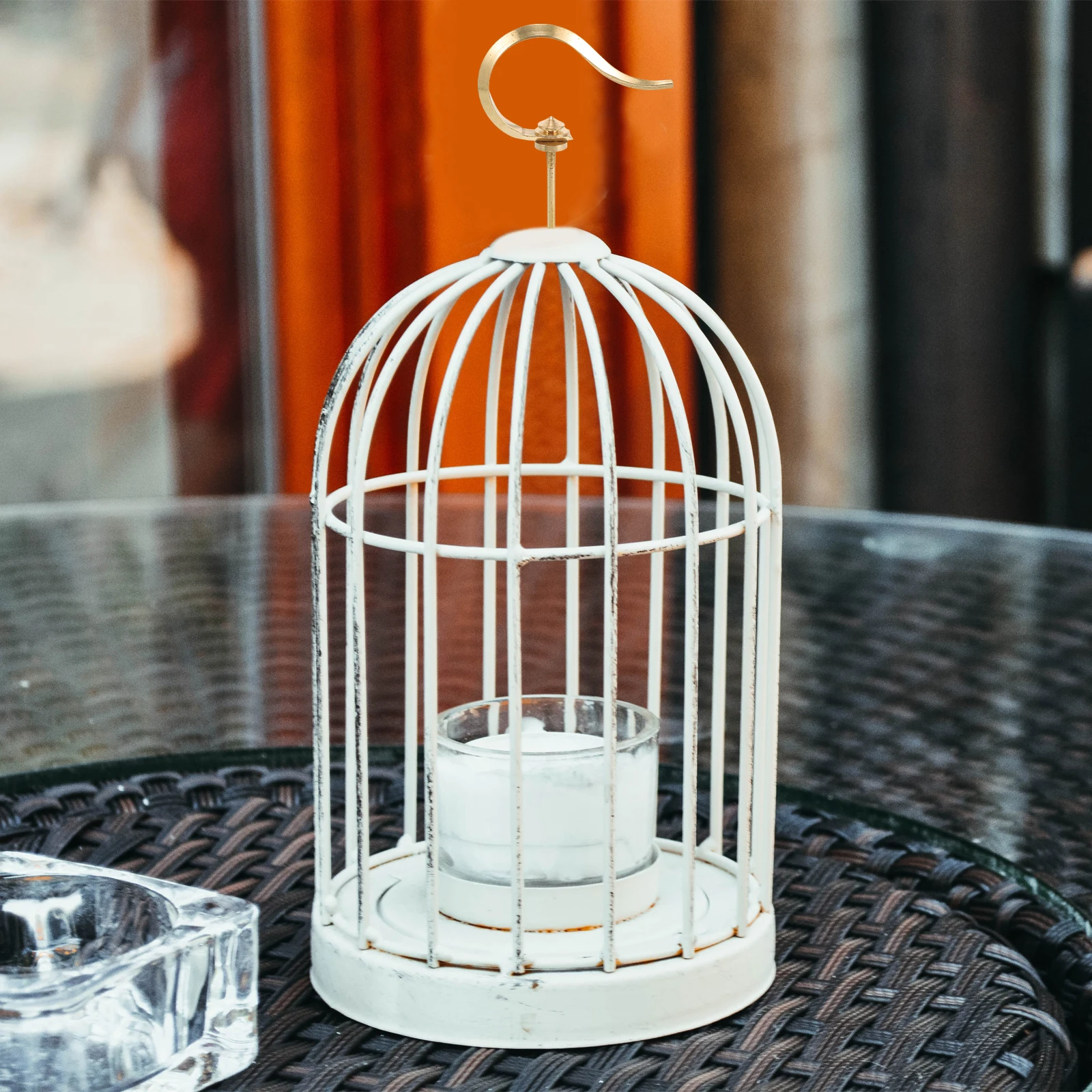 

Brass Bird Cage for Hanging Accessories Golden Hangers Outdoor Use Durable Decorative Pet Cage Hook Multipurpose Hook Safe