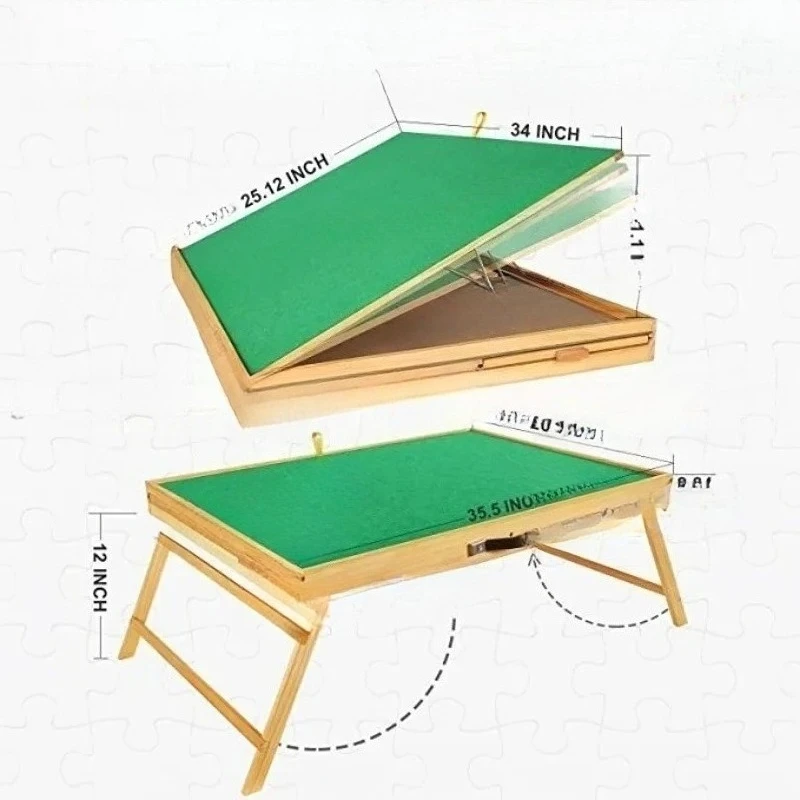 For Wooden Puzzle Table 6-Drawer Classification Storage Folding Storage Table Suitable for 1500 Pieces