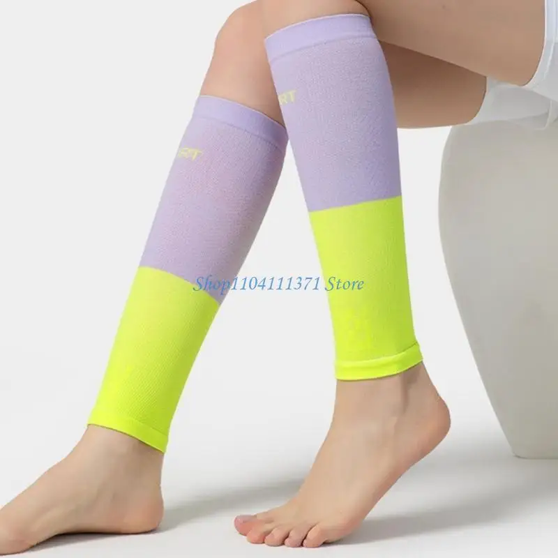 P9FC Breathable Running Leg Sleeve Light Weight Elastic Calf Protector For Men Women