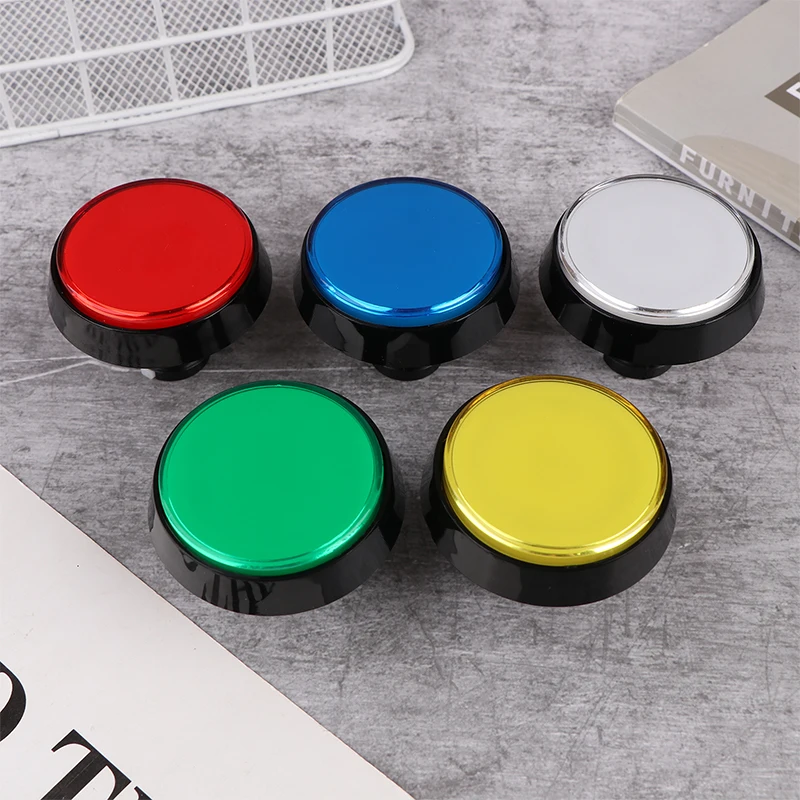 

Arcade Button 60MM DC 12V LED Large Round Button 5 Color Micro Switch Button Auto Reset Button For Arcade Cabinet