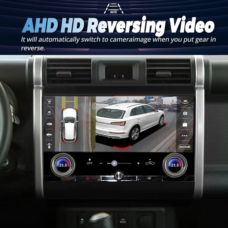 13.3INCH Carplay Car Radio  FJ Cruiser 2007-2012 Android 13 Touch Screen Multimedia Player Navigation Stereo 4G