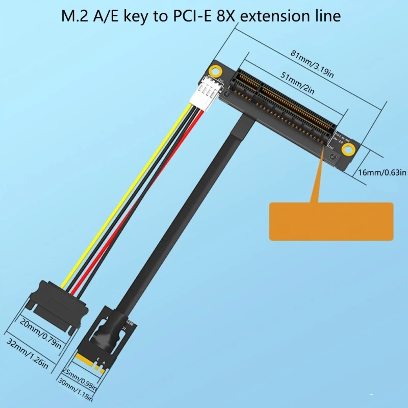 Chave M.2 para expansão conversão PCIE 1X 4X 8X 16X para placas som