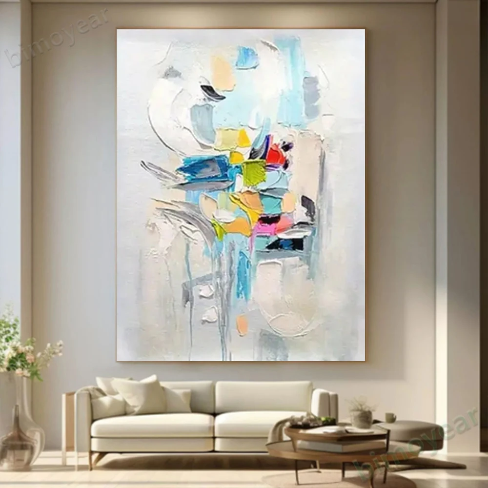 

100% hand drawn color texture abstract oil painting original wall painting home living room decoration paint interior aesthetics